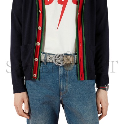 GUCCI GG SUPREME BELT WITH G BUCKLE 411924